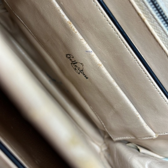 Vintage Bellestone Python Snakeskin Double Handle Handbag - Picture 16 of 16